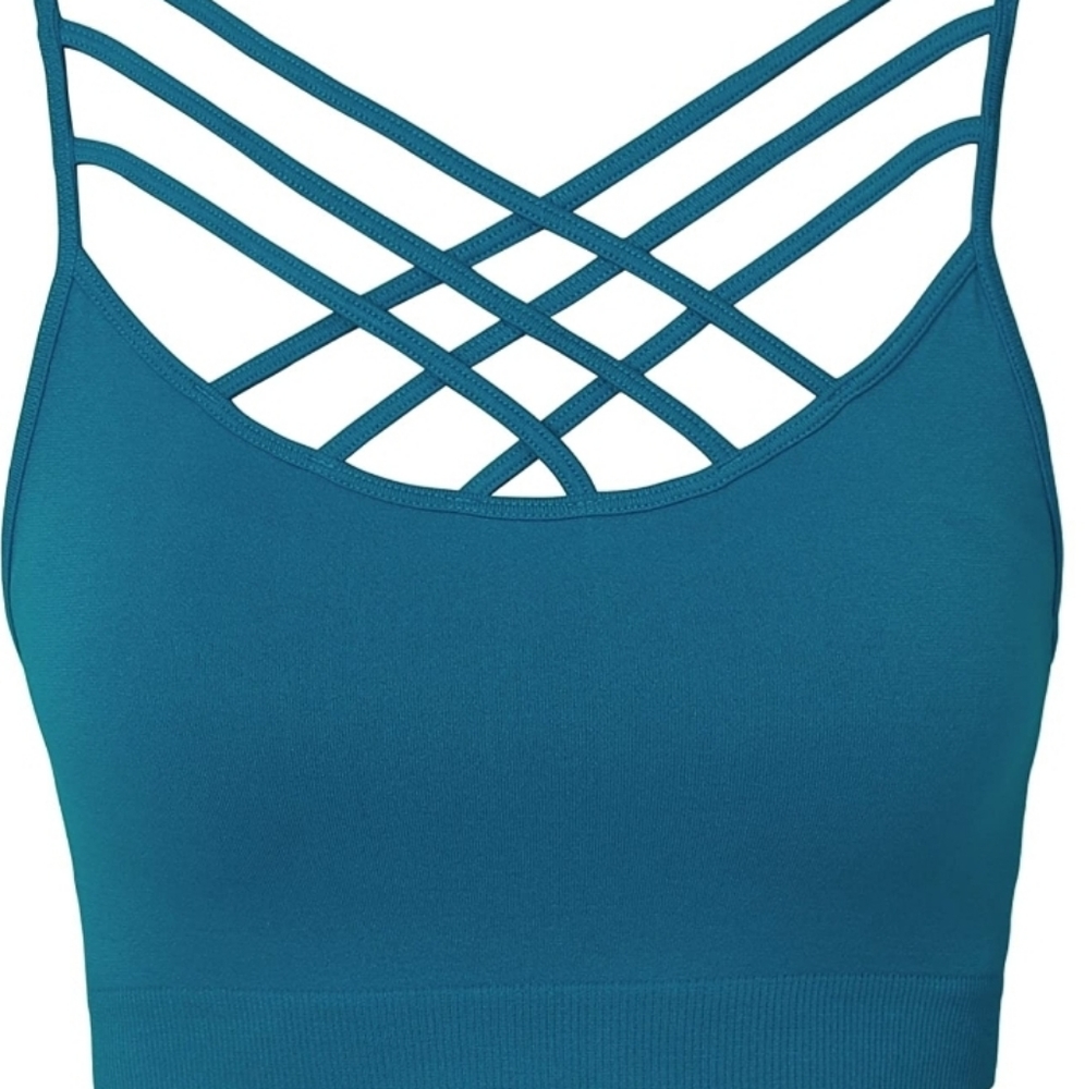 Bustier crisscross crop top